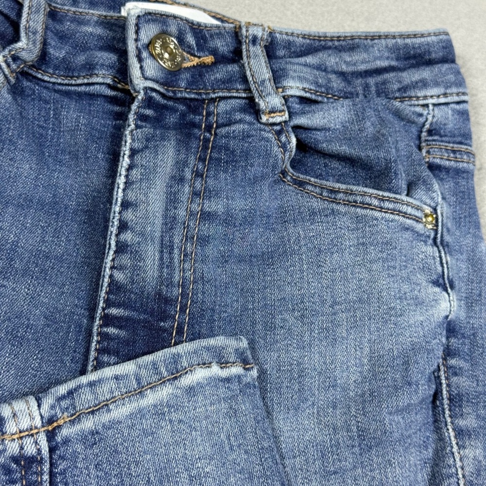 Zara Womens High Waisted Skinny Jeans Blue‎ Denim Size 2
